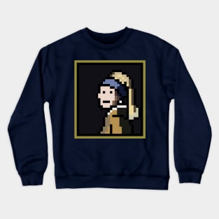 The Girl With The Pixel Crewneck Sweatshirt